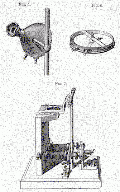 Black and white sketched parts of Hipp Chronoscope