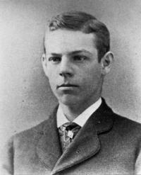 Black and white portrait of Cattell as a young man.