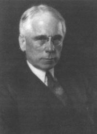 Black and white portrait of Witmer at an old age
